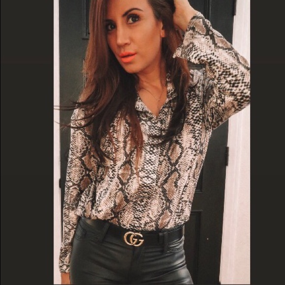 Snake Print Blouse - Picture 5 of 5